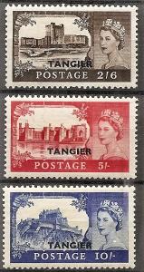 Great Britain Offices-Tangier 576-78 Mint OG 1955 Top Values