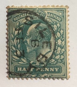 Great Britain 1902 Scott 127 used - ½p, King Edward VII