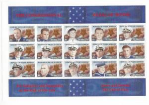 ST VINCENT 1991 Complete HEROES OF PEARL HARBOR Sheet Sc 1559 MNH
