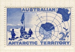 AUSTRALIAN ANTARCTIC; 1957 early pictorial issue fine Mint hinged 2s. value