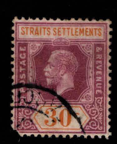 Straits Settlements Scott 195 Used KGV stamp, wmk4, Die 2