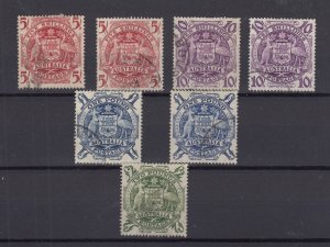 Australia 1948 Arms High Value Set Plus To £2 SG224a/224d Fine Used BP10203