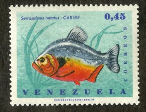 VENEZUELA 910 MNH BIN $.60 MARINE LIFE