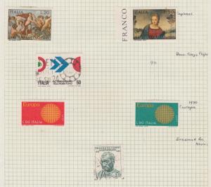 ITALY 1969-70 Raphael, Europa, etc (As Per Scan) (page folded to send)