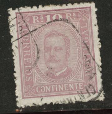 Portugal Scott 68 perf 12.5 King Luiz 1892