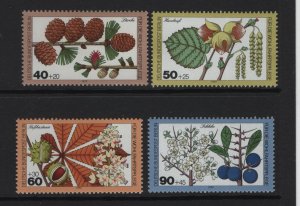 Germany  Berlin #9NB159-9NB162  MNH 1979 woodland plants