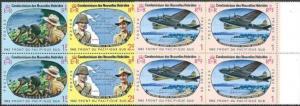 NEW HEBRIDES FRENCH 1967 Pacific War set blocks of 4 MNH.................50894A