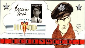 Scott 4526 44 Cents Gregory Peck Barbara Montgomery Hand Painted FDC 14 Of 60