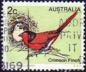 Australia 1979 Sc#714, SG#670 2c Crimson Finch USED.