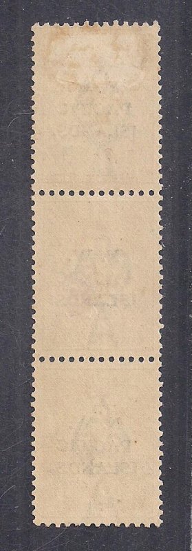 NORTHWEST PACIFIC ISLANDS SC#24  STRIP/3  WITH 3 OVRPT  TYPES  FVF/MOG