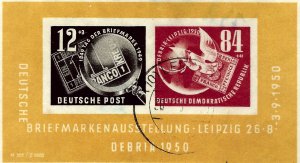 Germany  GDR SC B21a Used VF SCV$140.00...A World of Stamps!