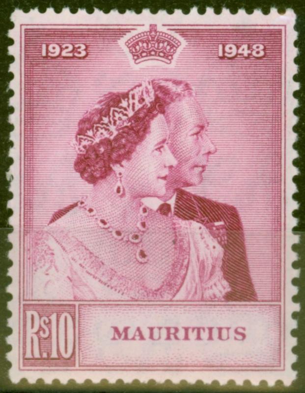 Mauritius 1948 RSW 10R SG271 V.F MNH.