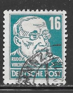 Germany Russian Zone 10N35: 16pf Rudolf Virchow, used, F-VF