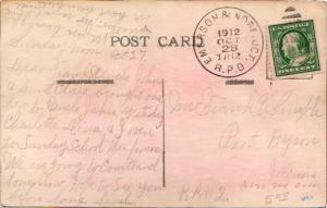 United States U.S. R.P.O.'s Emerson. & Norf. Jct. 1912 937-G-1  PC (High Scho...