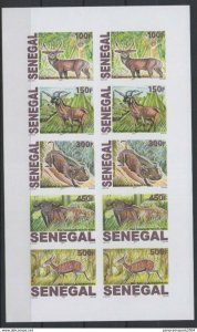 2017 SENEGAL DELUXE PROOF SHEET 10v NIOKOLO PARK RARE MNH-