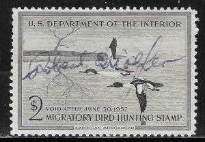 Scott # RW23  Lot E937  $2.00 Duck Hunting Stamp   Used