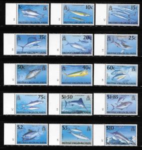 British Virgin islands 1997 Fish Marine Life MNH