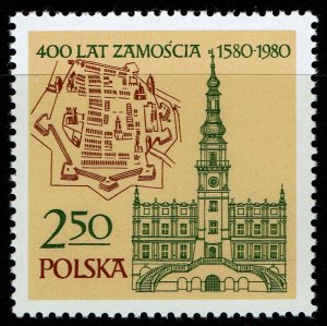 Poland #2384  MNH - Zamosc Town Hall (1980)