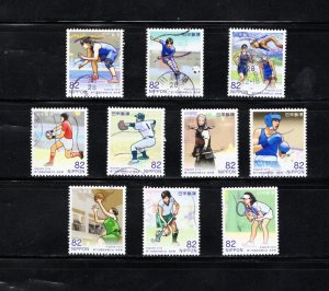 Japan 2023 Sc#4688a-j 2023 National Athletic Meet, Kagoshima Used