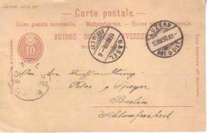 Switzerland, Government Postal Card