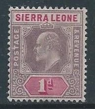 Sierra Leone #65 NH 1p King Edward VII Wmk. 2