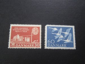 Denmark 1956 Sc 361-2 set MNH