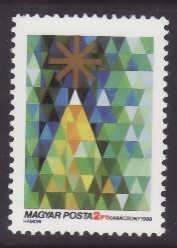 Hungary-Sc#3153-unused NH set-Christmas-1988-