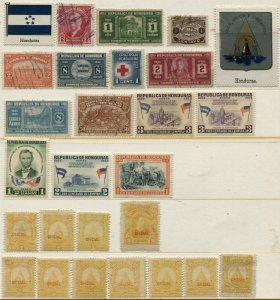 Republic HONDURAS Postage Airmail Official Latin America Stamp Collection 