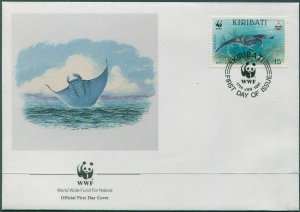 Kiribati 1991 SG348 15c Manta Ray FDC