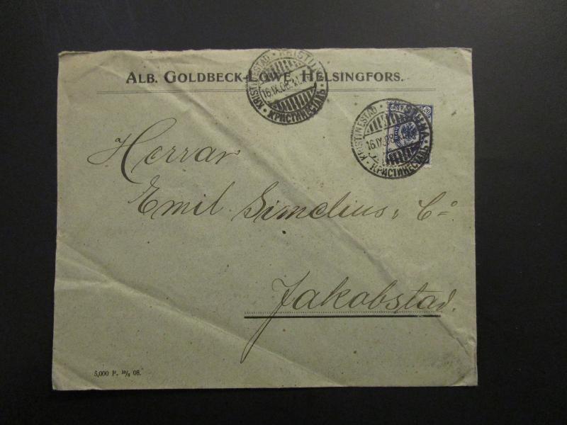 Finland 1908 Cover / Light Creases - Z5846