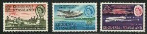 Album Treasures Rhodesia & Njassaland Scott #180-182 London Airmail Service MH-