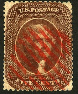 U.S. #30 USED RED CANCEL