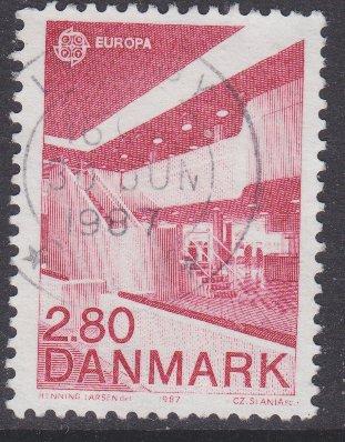 Denmark sc#837 1987 2.80k Europa used