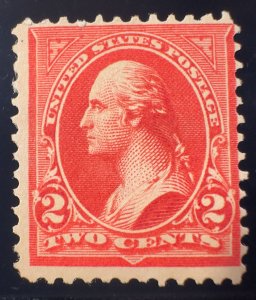 US Scott #279Bd Dark Orange Red M NG F 1902 Type 4 DL/WMKD