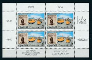 [98604] Austria Österreich 1999 WIPA Stamps on Stamps Aircrafts Mini Sheet MNH