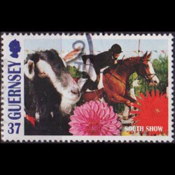 GUERNSEY 1998 - Scott# 639 Equestrian 37p Used