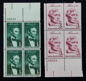 US Stamp Sc# 1113 & 1114 MNH  Block of 4 + 1959 IFPEX Cover  Rockford ILLINOIS