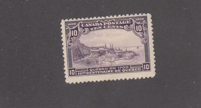 CANADA # 101 VF-MH 10cts QUEBEC IN 1700 TERCENTENARY CAT VALUE $300