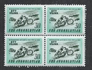 YUGOSLAVIA- TRIESTE  SC# 80 B/4 FVF/MNH 1953