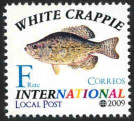 Fish: White Crappie - Intl. Local Post - MNH - Cinderella