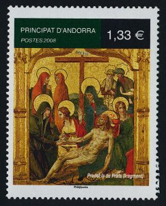 Andorra Fr 637 MNH Art, Predelle Prats, Easter