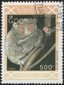 LAOS 1993  Sc 1121 Used 500k VF - Fauna - Tarsium Primate