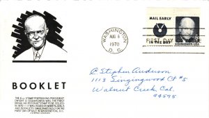 #1393b Dwight D. Eisenhower – Anderson Cachet Addressed to Anderson SCand