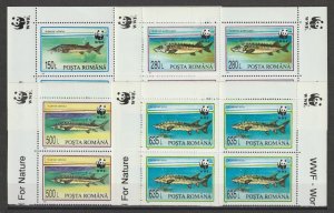 ROMANIA 1994 WWF SG 5560/3 MNH Cat £25.40