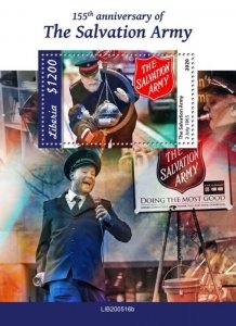 Liberia - 2020 The Salvation Army - Stamp Souvenir Sheet - LIB200516b