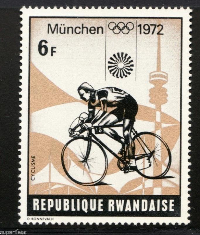 RWANDA 1972 postage stamps (8) Munich Olympic games set MNH F/VF Football etc..