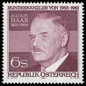 Austria - Scott 1197 - Mint-Never-Hinged