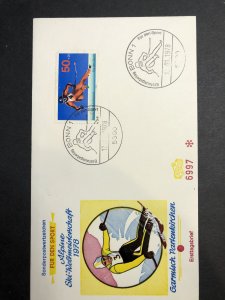 Germany 1978 FDC  Sports Aid 1978