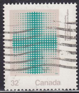 Canada 994 USED 1983 Stylized Cross 32¢