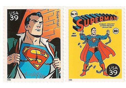 US 4084a 4084k DC Comics Super Heroes Superman 39c set 2 MNH 2006